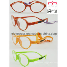Optical Frame for Kids with Rubber Finish and Rubber Temple Fashionable (WRP411389)
